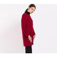 Red Coat, Plus Size Wool Winter Women Elegant Minimalist Futuristic Clothing, Gift, Warm Coat | Etsy (CAD)