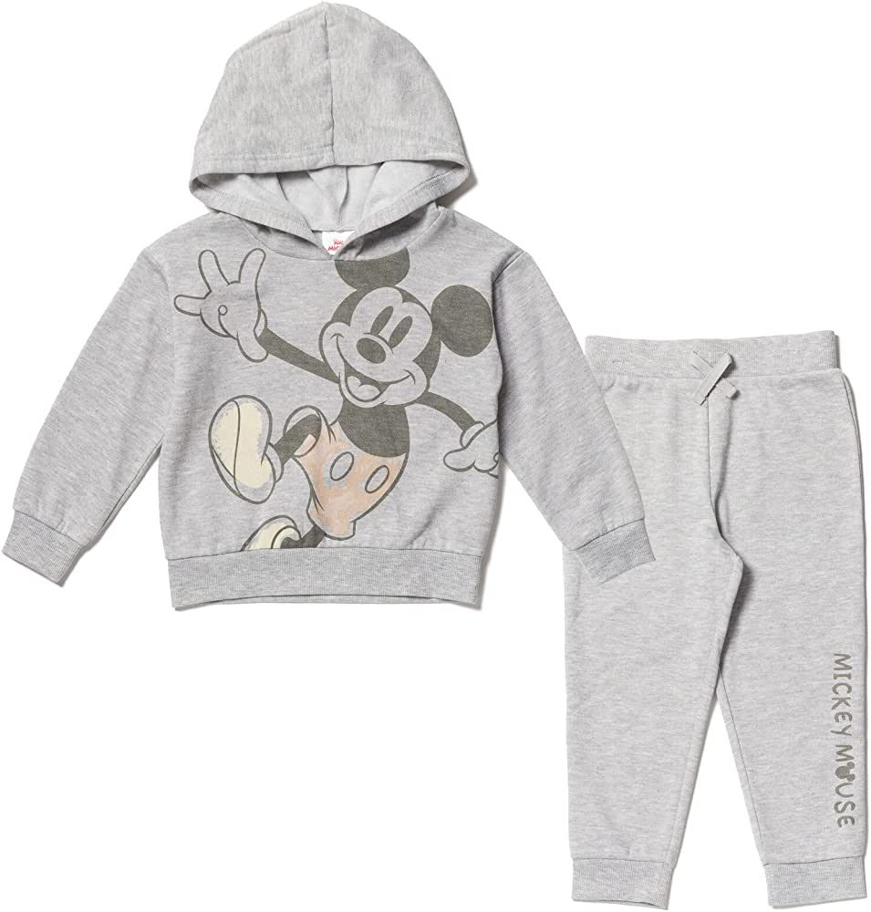 Disney Mickey Mouse Baby Fleece Pullover Hoodie and Jogger Pants Set Infant to Toddler | Amazon (US)