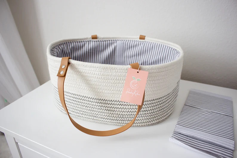 Diaper Caddy Organizer  Boho Gender Neutral Nursery Diaper | Etsy | Etsy (US)