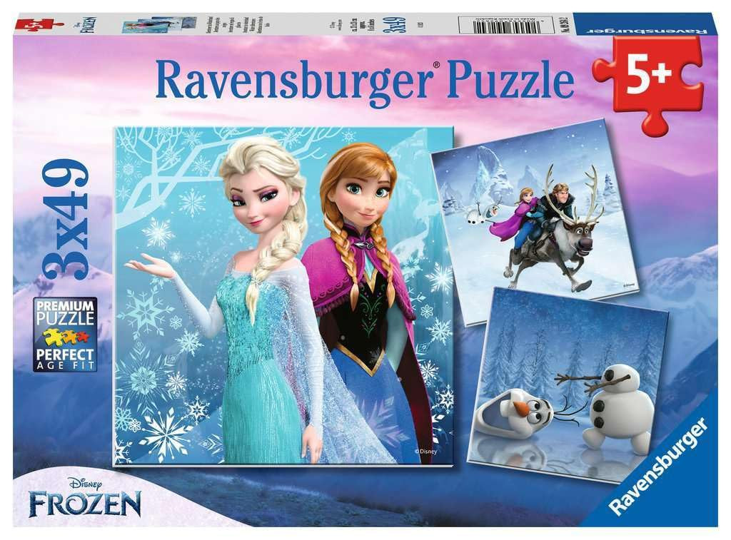 Ravensburger Disney Frozen Winter Adventures Puzzle Set - 3 x 49-Piece Jigsaw Puzzles for Kids | ... | Amazon (US)