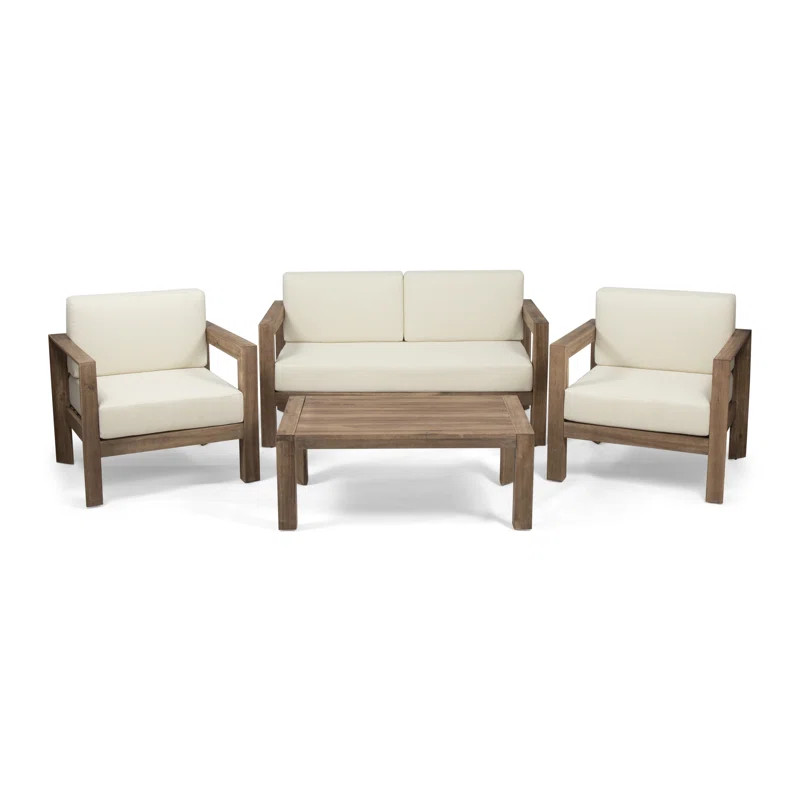 Kalita 4 Piece Sofa Seating Group with Cushions | Wayfair North America