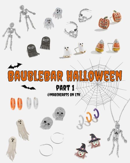 BaubleBar Halloween collection for 2023, part 1 of 5 :) find more Halloween fun on my 2nd TikTok at madiheartstoo 
// spooky cute rhinestoned ghost pumpkin jack o lantern fall autumn jewelry necklace earrings bracelets Halloween lover 

#LTKunder50 #LTKSeasonal