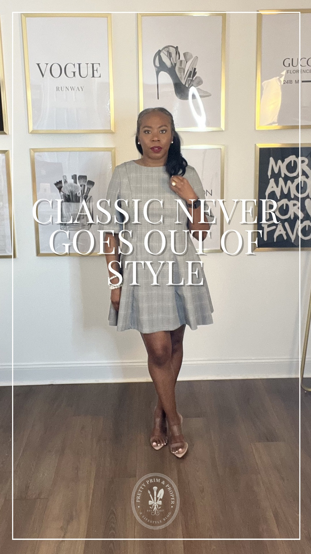 A polished dress is one of the easiest ways to look put together in under five minutes. 🤍

This gray plaid mini is tailored, feminine, and versatile enough for the office, lunch, networking events, or dinner. I kept the styling classic with nude heels, pearls, and simple accessories so the dress does all the talking.

I’ve linked everything for you in my LTK!

#LTKStyle #LTKFinds #LTKWorkwear #ClassicStyle #OfficeStyle #WorkwearInspiration #PolishedStyle #WardrobeStaples #CapsuleWardrobe #TimelessStyle #BusinessCasual #Over40Style #PrettyPrimAndProper #DressStyle #NeutralStyle

#LTKOver40 #LTKWorkwear