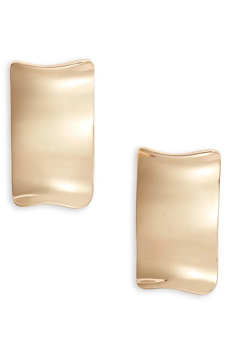 Wavy Rectangle Stud Earrings | Nordstrom