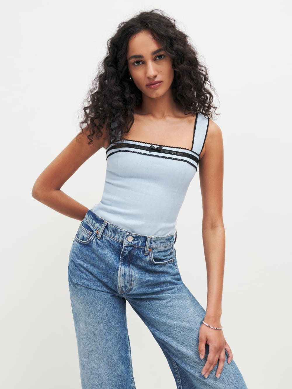 Eloise Linen Top | Reformation (Global)