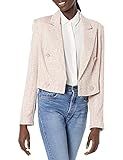 GUESS Women's Tula Cropped Blazer, Girly Boucle Pink Combo, Large | Amazon (US)