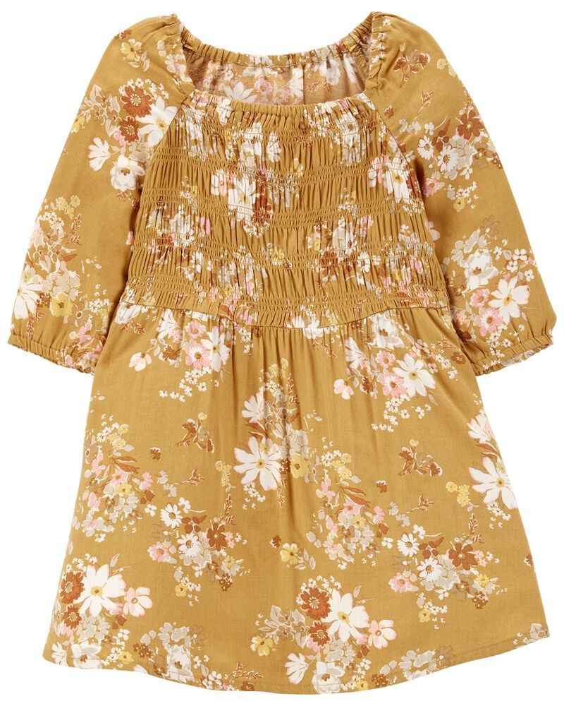 Floral Print Smocked Dress | OshKosh B'gosh