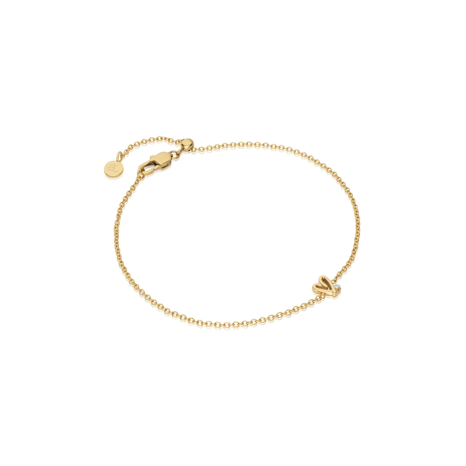 Stories Doodle Heart  Bracelet (Gold) | Abbott Lyon