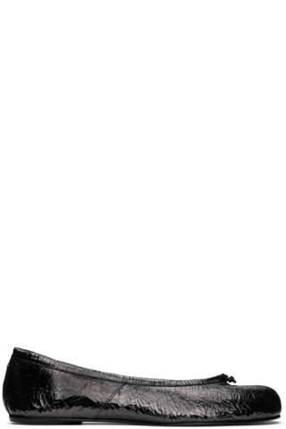 Gunmetal Tabi Broken Mirror Ballerina Flats | SSENSE