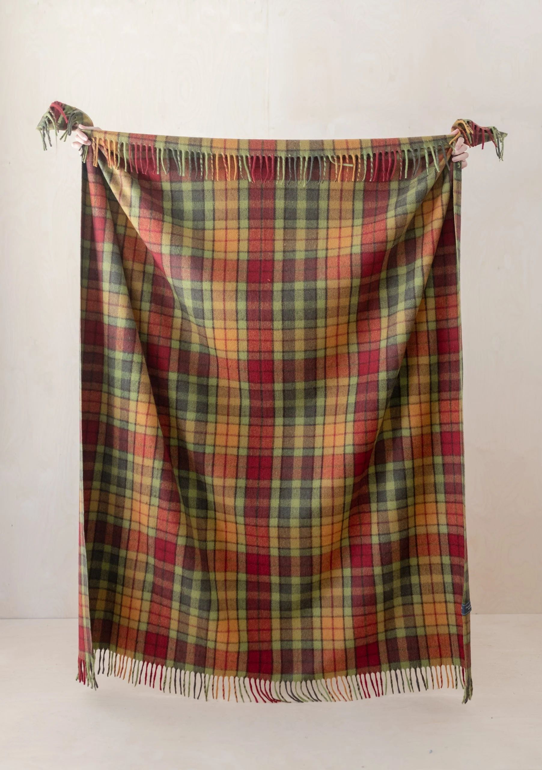 Recycled Wool Blanket in Buchanan Autumn Tartan | The Tartan Blanket Co.