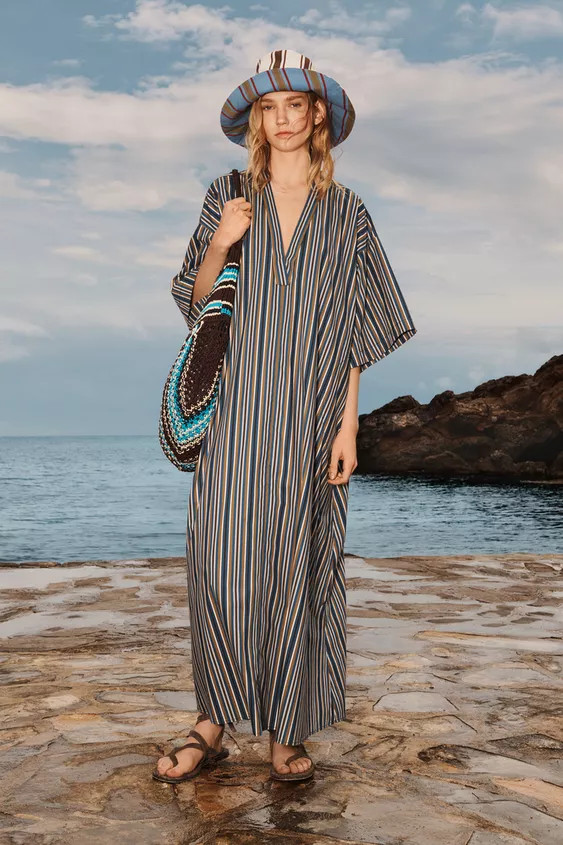 LIMITED EDITION STRIPED BELTED DRESS | Zara US