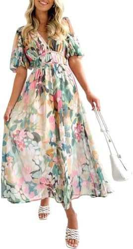 Women's Summer Floral Maxi Dress Spring Wedding Guest Dress 2026 | Amazon (US)