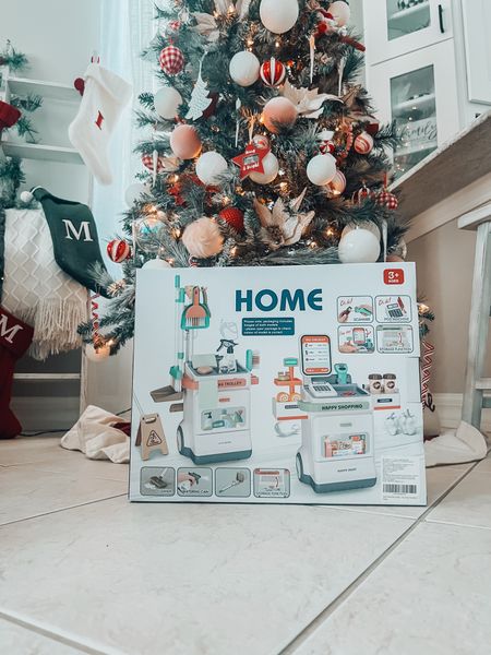 We love this inexpensive check out kiosk for the kids! Both of the girls are loving it, it easy to put together but lots of stickers 🤣 

#LTKkids #LTKbaby #LTKSeasonal