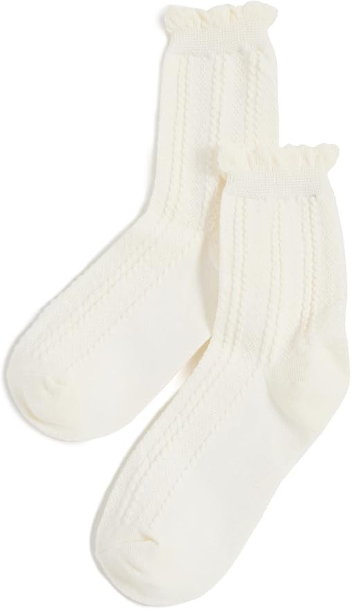 Stems Women's Pointelle Crew Socks | Amazon (US)