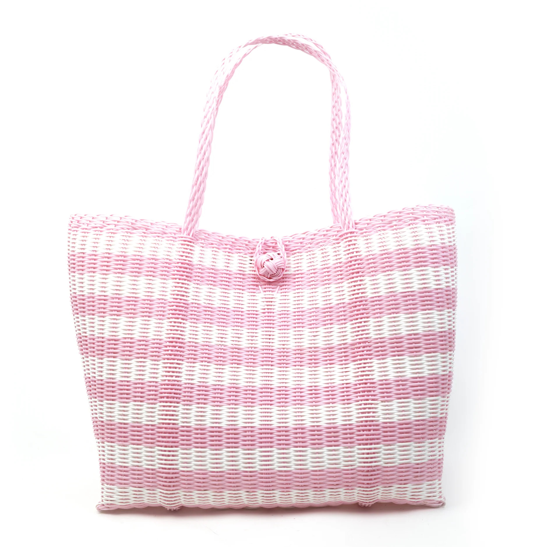 Medium | Lined Paper Stripe in Baby Pink / White | The Lilley Line