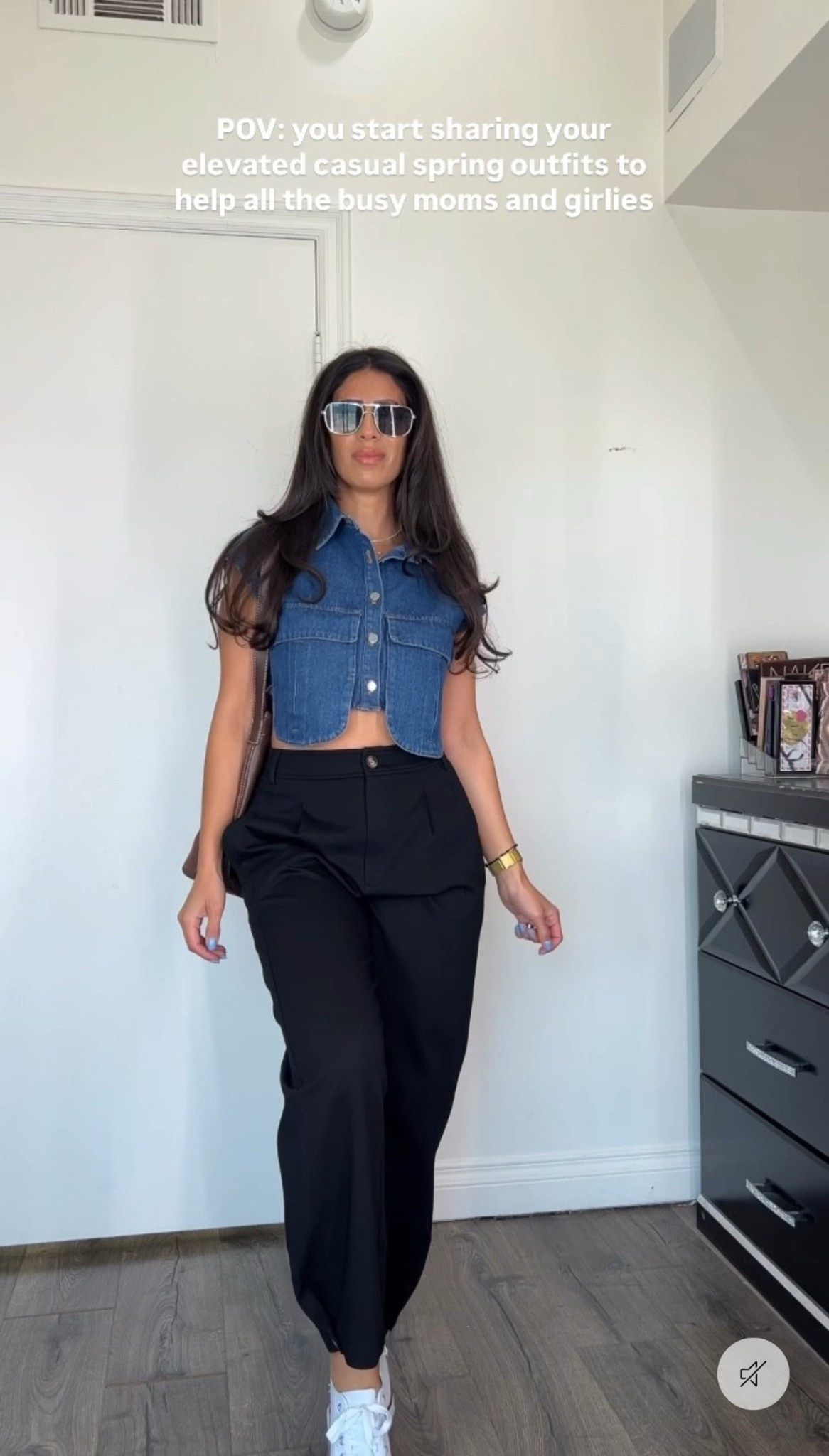 The perfect casual elevated look for all my busy moms and girlies. Wearing small in denim top and trousers

#LTKSeasonal #LTKFindsUnder50 #LTKStyleTip