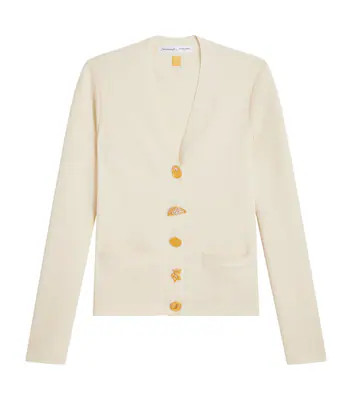 Schiaparelli Cashmere-Blend Anatomy Cardigan | Harrods UK