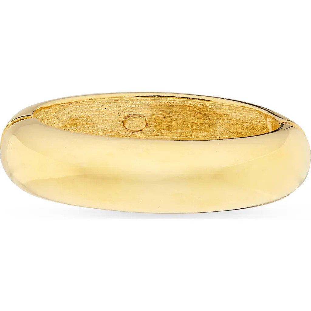 Kenneth Jay Lane Hinged Bangle Bracelet in Gold at Nordstrom | Nordstrom