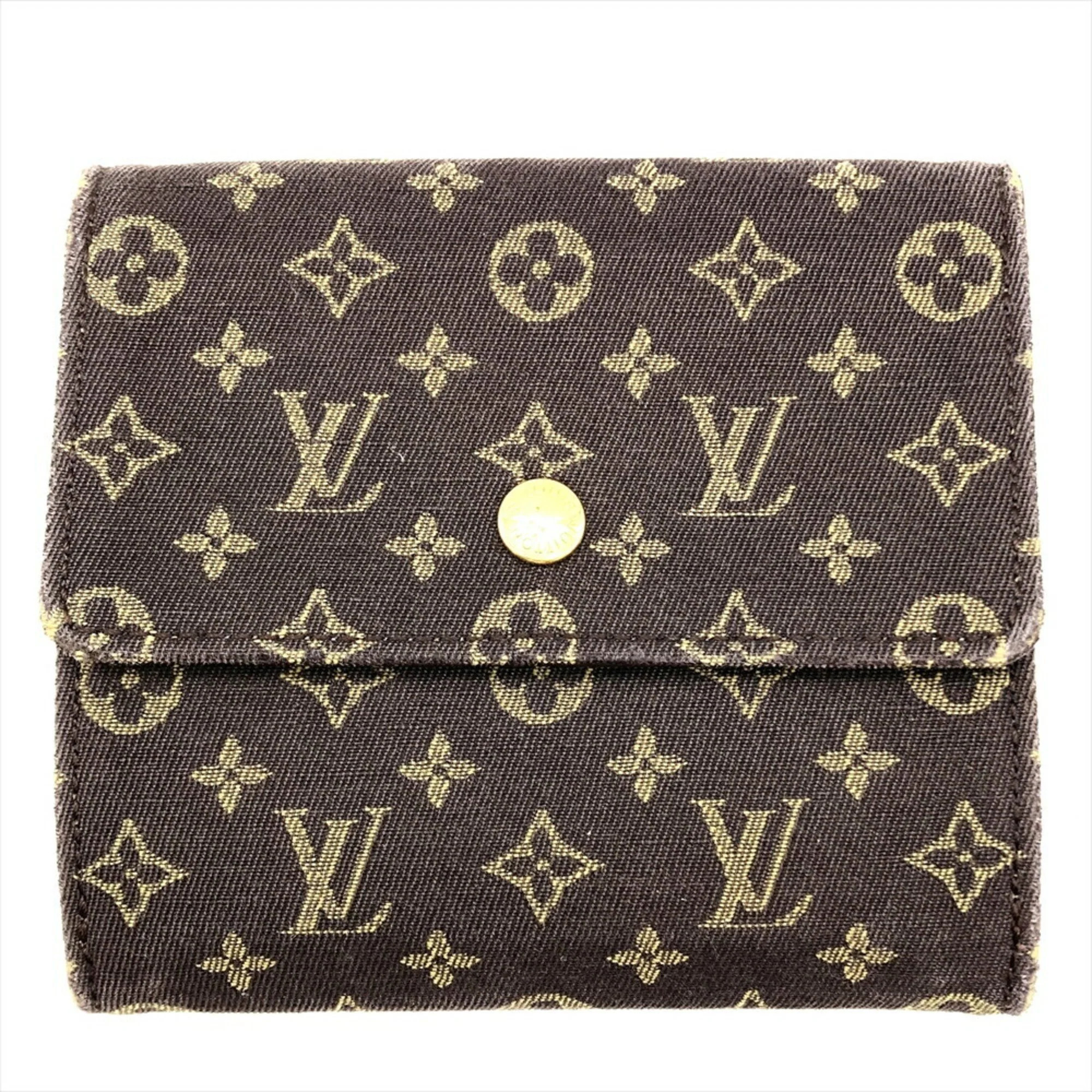 Louis Vuitton Monogram Mini Lin Wallet (Bi-Fold) (Pre-Owned) | Shop Simon