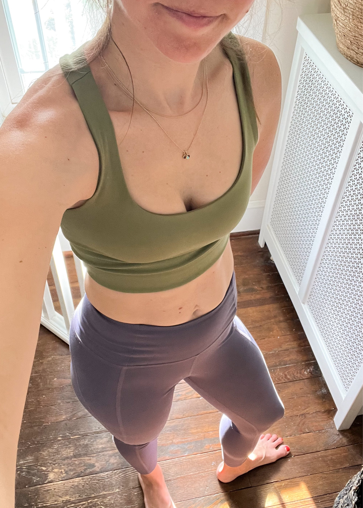 Ready for my morning walk 😊 Wearing the Paloma bra here & I love the fit- I have a long torso so the longline bras are always a little more cropped on me 🤷🏻‍♀️ 

#LTKFitness #LTKSaleAlert #LTKActive