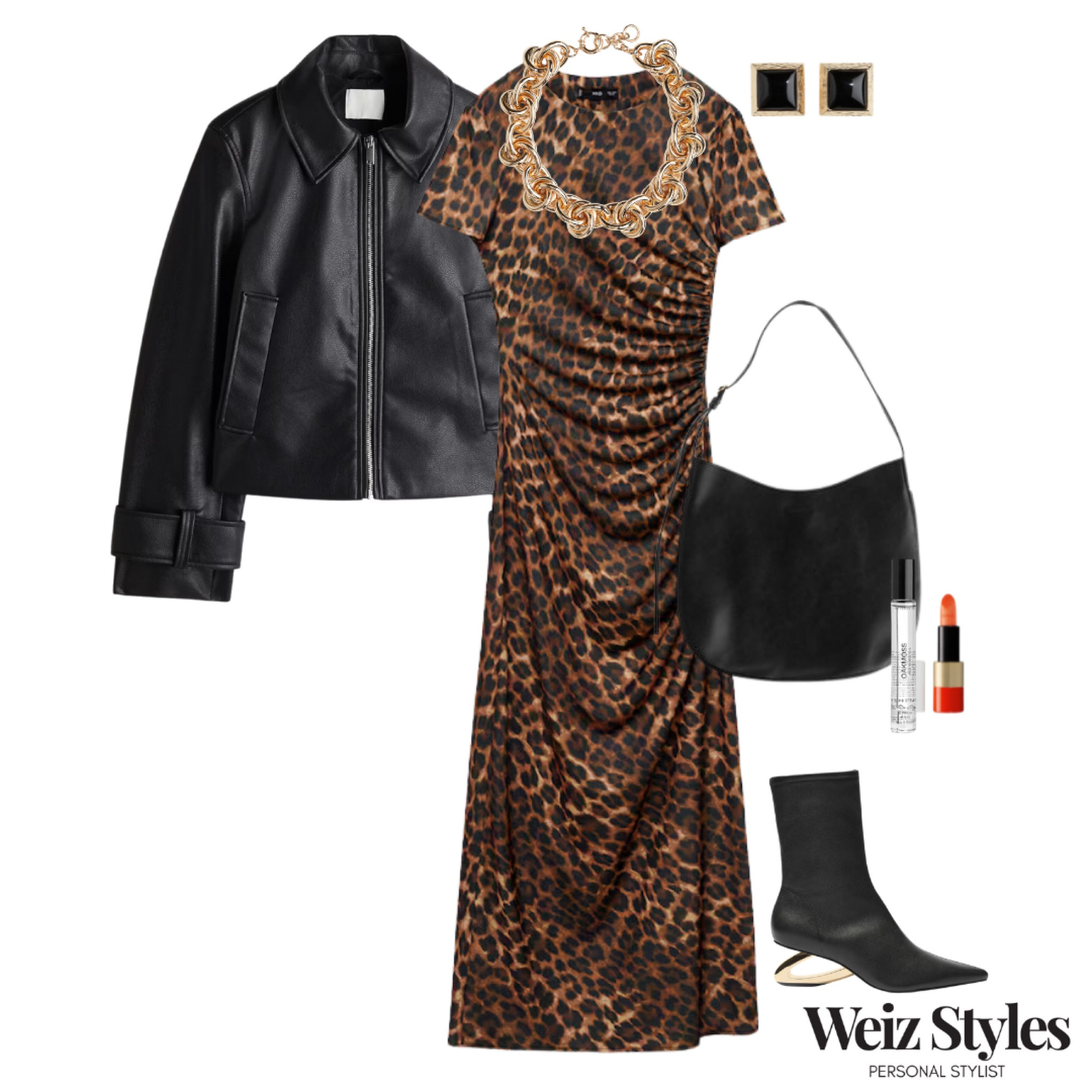 Another one for the leopard lovers out there! How fab is this ruched detail dress 🐆 paired with chic black and gold accessories, the look comes alive with a pop of vibrant red lipstick 💄 

Head to www.weizstyles.com to find out how I can help you on your style journey 💖

Louise x

Personal stylist, styling, ootd, neutral aesthetic, London, Weiz styles, shopping, outfit of the day, uk, confident, handbag, bag, perfume, fragrance, lipstick, lip, elevate your style, feel good, flat lay, shopping, high street, designer, ltk, autumn, dress, mango, statement, feminine, harmonious, chic, fabulous, fab, coat, gold earrings, hoops, womenswear, heels, leopard print, ruched, detail, trends, trendy, cool, necklace, statement, unique, fashion, fabulous, leather jacket, square earrings, H&M, John lewis, leather bag, black, brown, heeled boots, dress, elevate, elegant, wow, fashionable, womenswear 

#LTKautumn #FashionMonth #LTKuk
