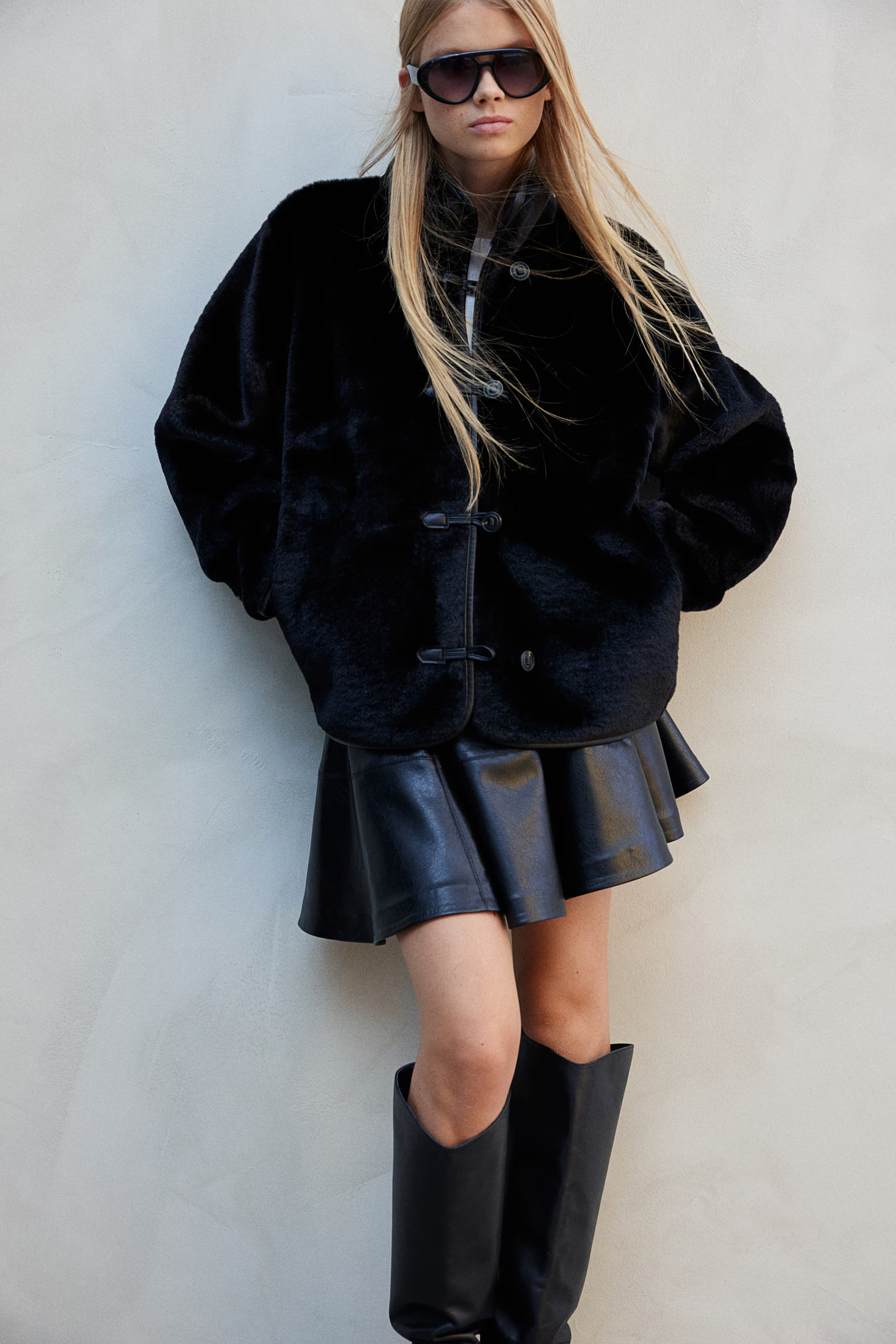 Fluffy Jacket - Black - Ladies | H&M US | H&M (US + CA)