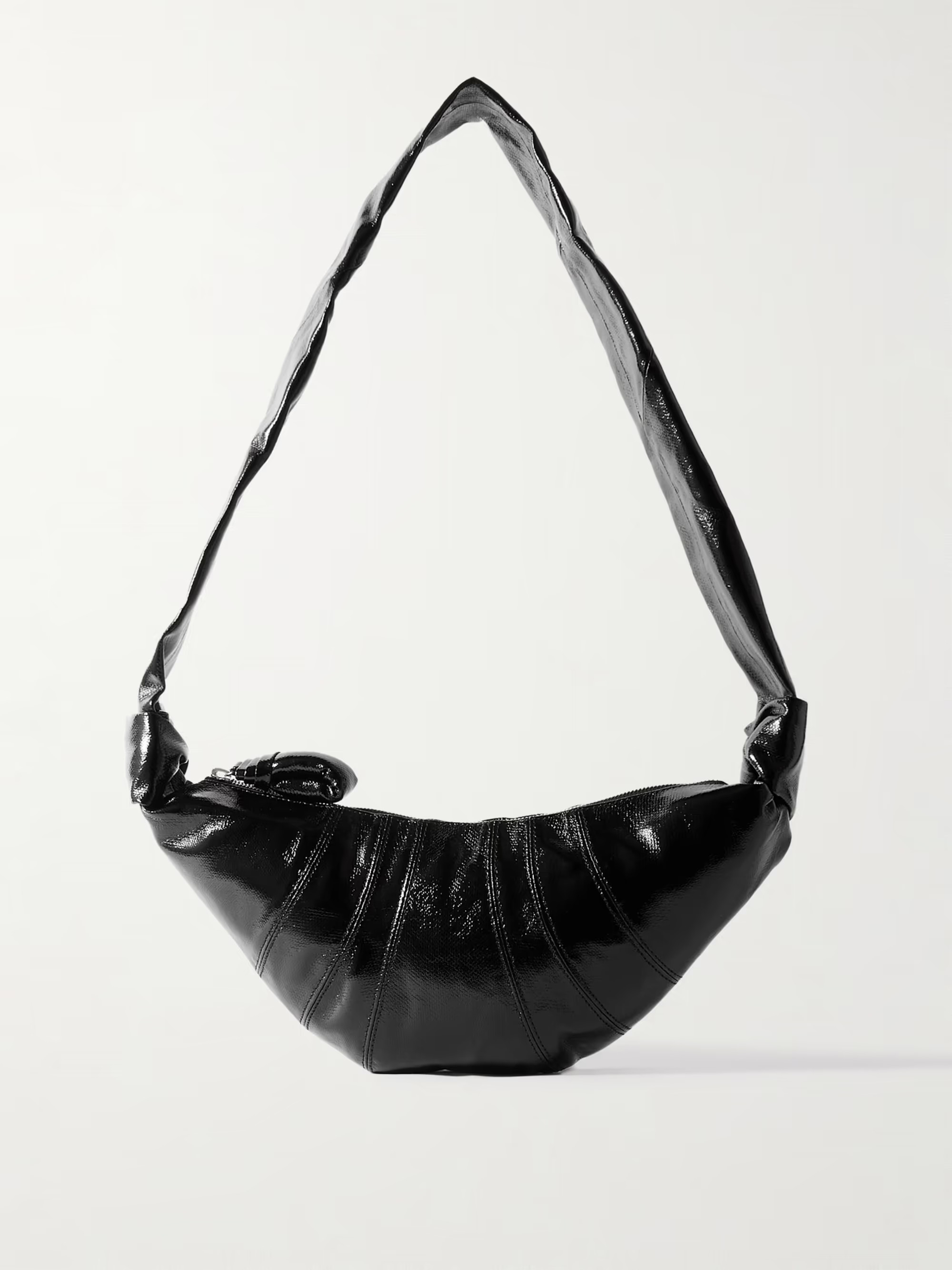 Croissant small paneled coated-canvas shoulder bag | NET-A-PORTER (US)