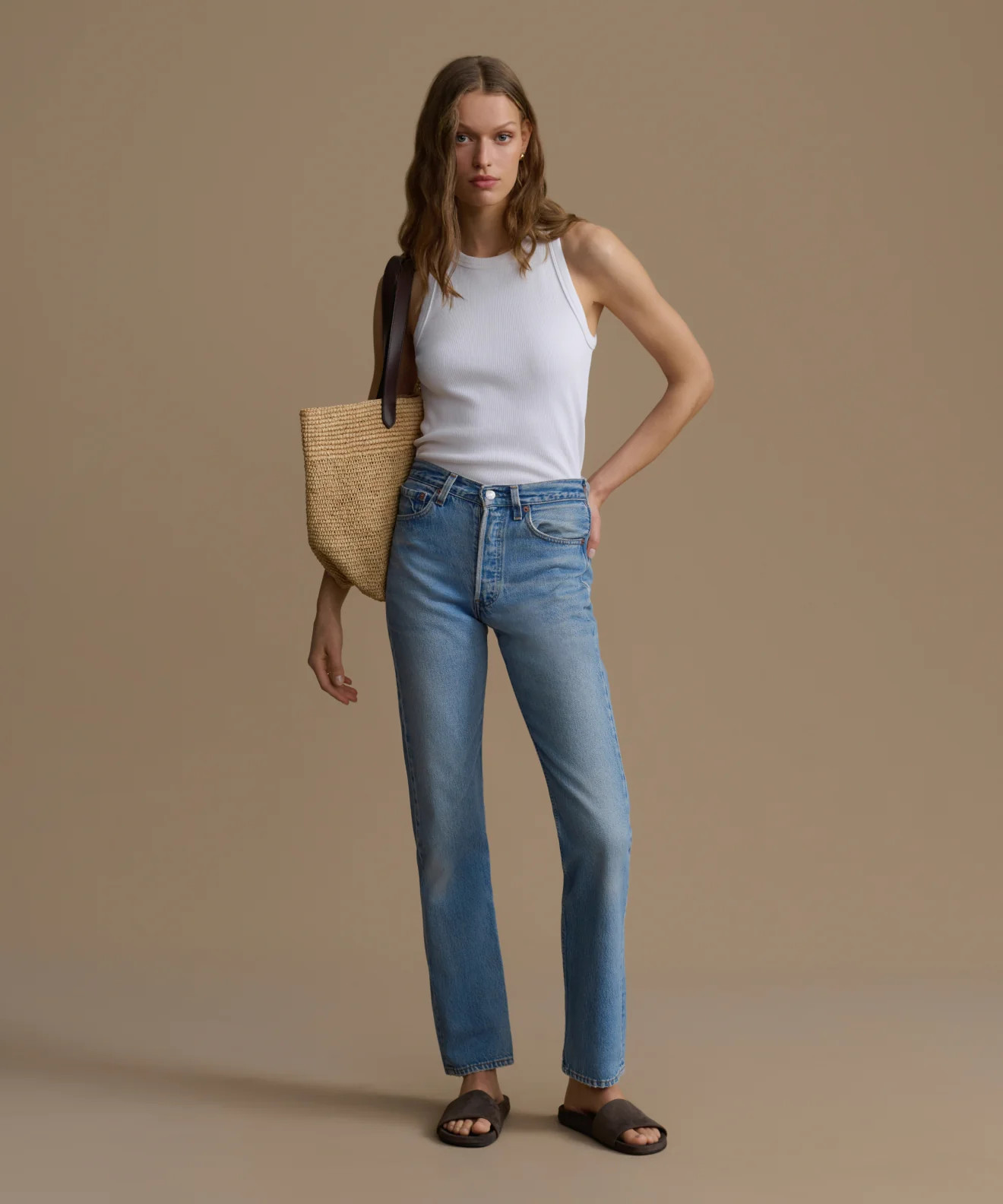 Jenni Kayne Women's Cotton Rib Tank Top Size X-Large | Jenni Kayne