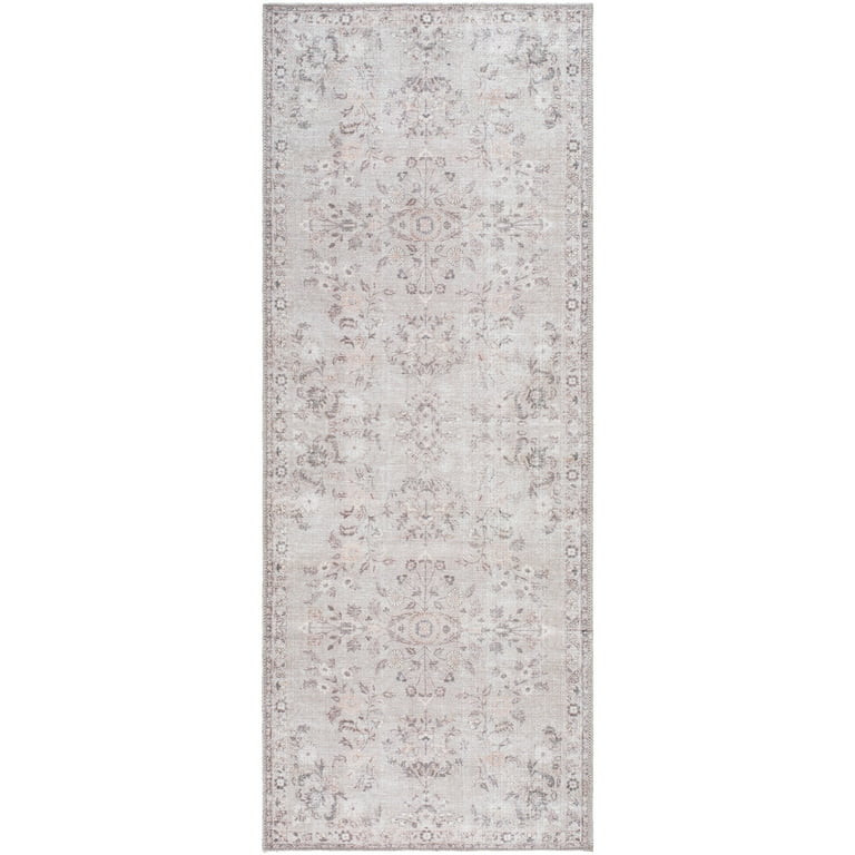 My Texas House Everyday Living Blair Traditional Floral Indoor Washable Runner Rug | Walmart (US)