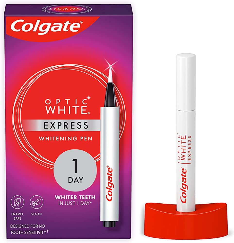 Colgate Optic White Express Teeth Whitening Pen, Whiter Teeth In Just 1 Day When Used As Directed... | Amazon (US)