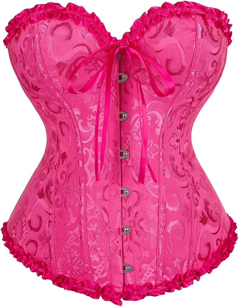 Zhitunemi Renaissance Corset Tops For Women: White Corsets Plus Size Halloween Costumes - Ren Fai... | Amazon (US)