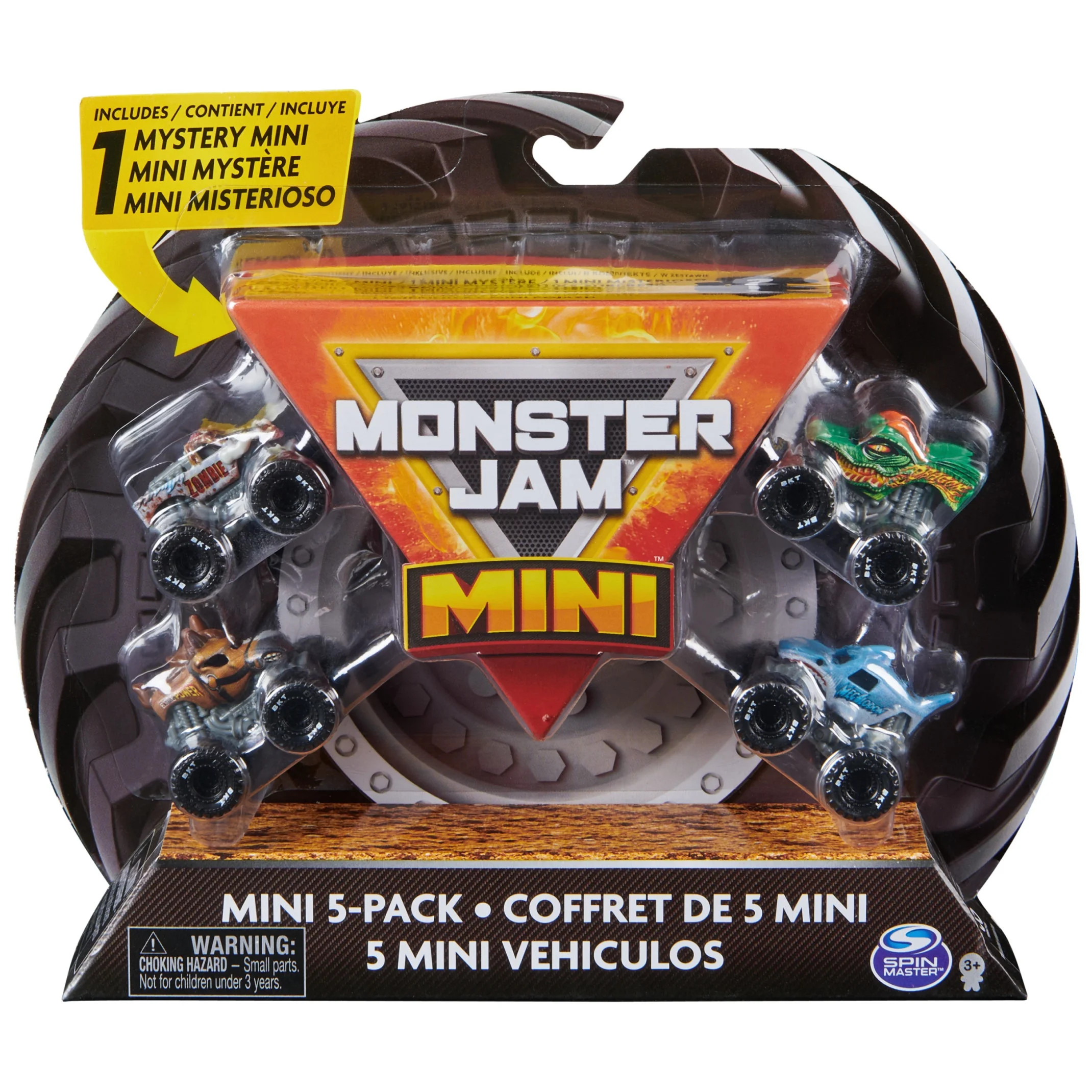 Monster Jam, 1:87 Scale Mini Truck 5-Pack with Mystery Collectible Vehicle, for Ages 3 and up | Walmart (US)