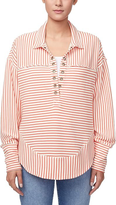 Buffalo David Bitton Women's Ellowynne Long Sleeve Pullover Shirt | Amazon (US)