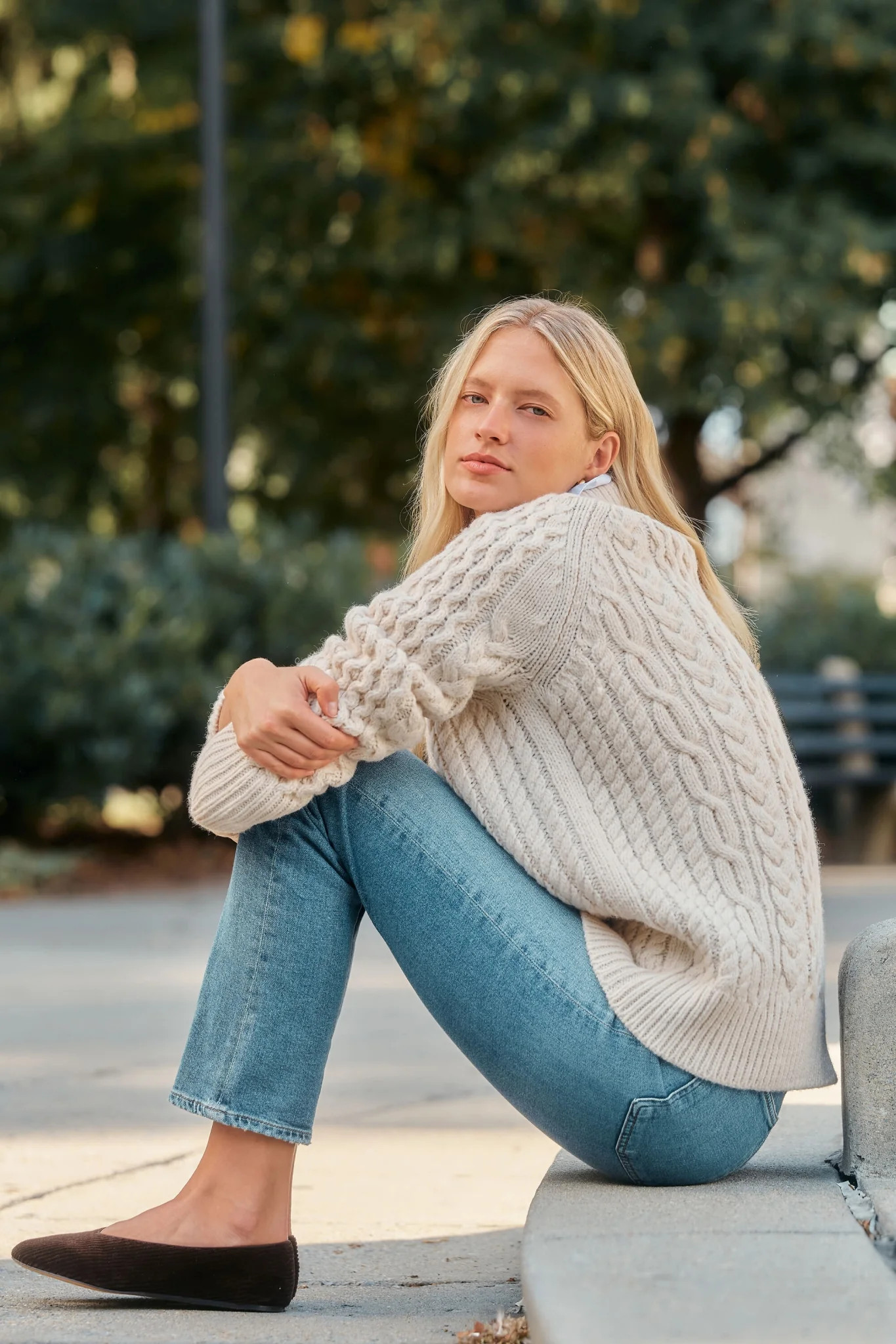 Ivory Galway Fisherman Sweater | Tuckernuck (US)