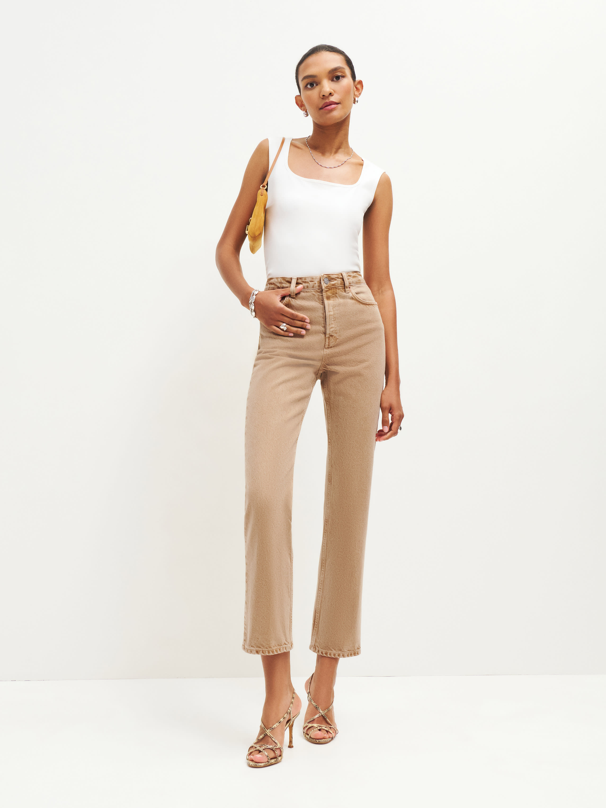 Cynthia High Rise Straight Jeans | Reformation (Global)