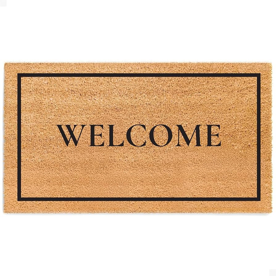 THEODORE MAGNUS Door Mat – Coir Doormat for Outdoor Entrance, Durable Welcome Mat with Non-Slip... | Amazon (US)