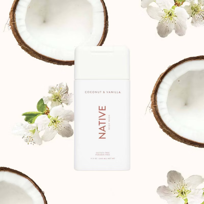 Native Coconut and Vanilla Body Wash - Trial Size - 3 fl oz | Target