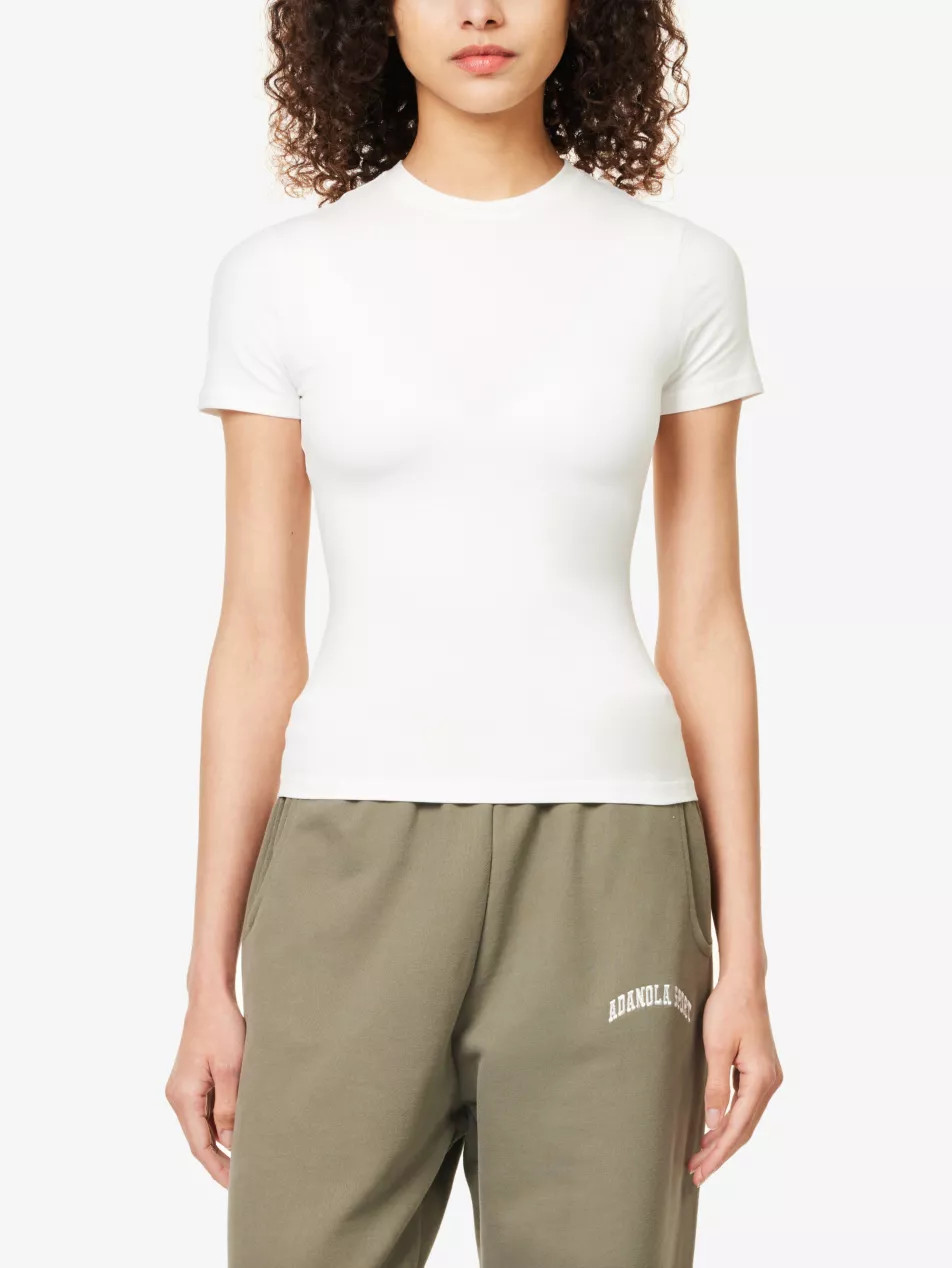 Short-sleeve slim-fit stretch-cotton jersey T-shirt | Selfridges