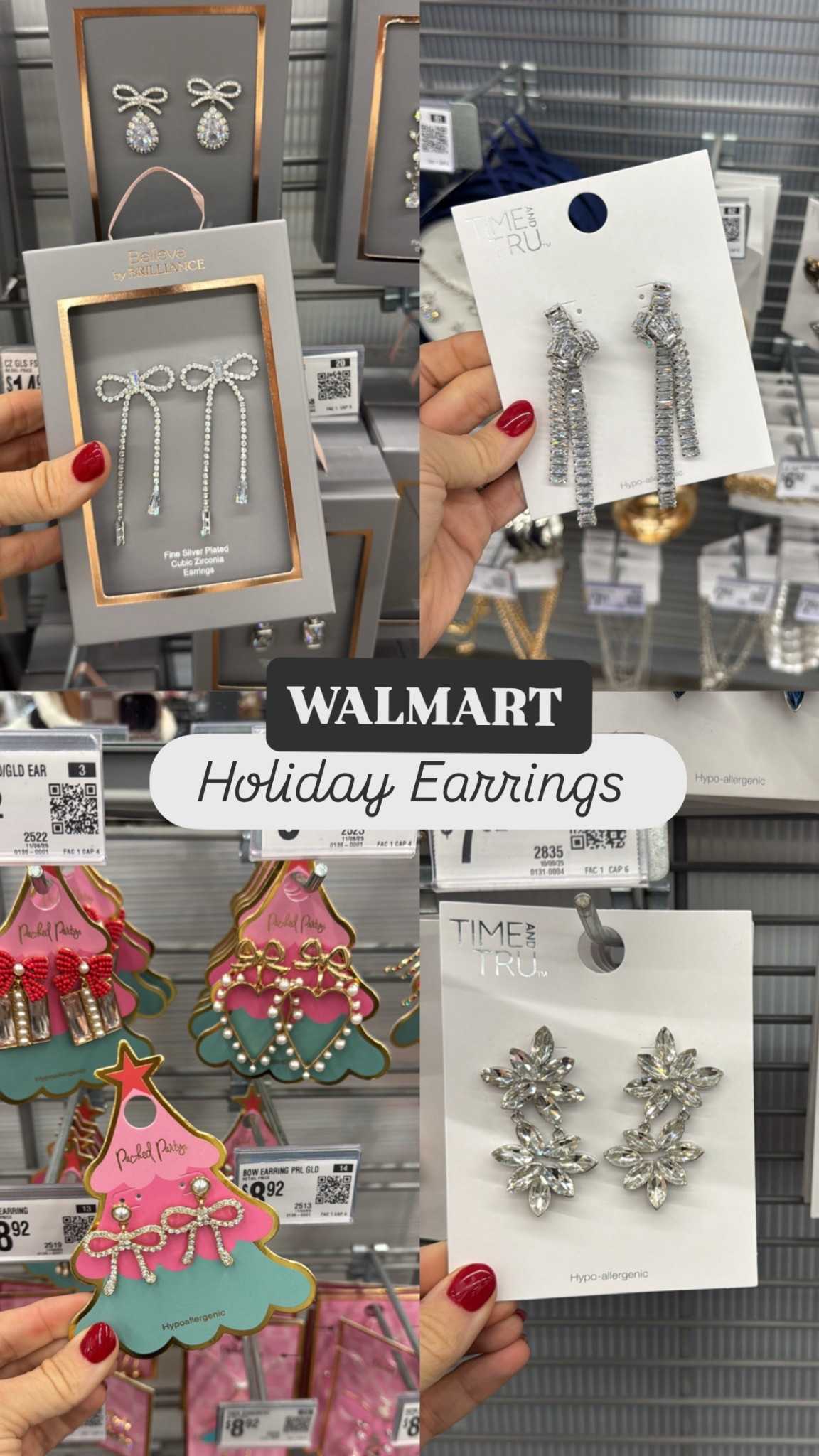 Y’all the earrings at Walmart this season are SO CUTE!! ❄️ VintagePickin Walmart partner - commission links. Winter fashion finds Walmart favorites affordable fashion Walmart jewelry holiday earrings festive fashion

#LTKGiftGuide #LTKHoliday #LTKSeasonal