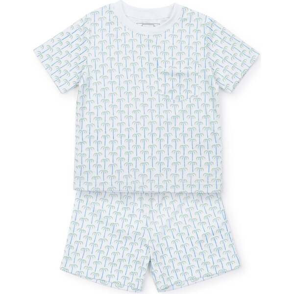 Charles Boys' Short Set, Pacific Palms Blue | Maisonette