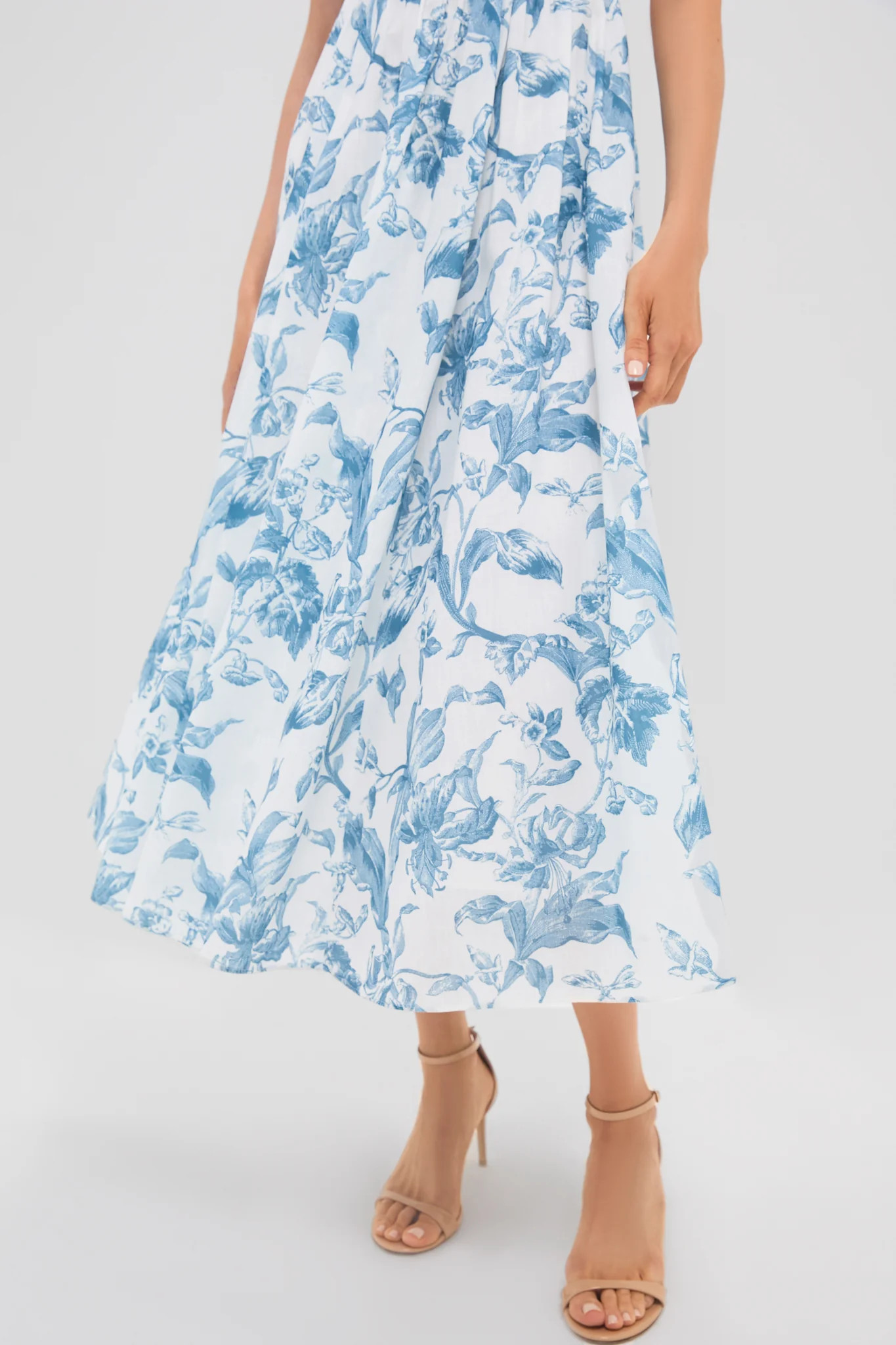 Dusty Blue Floral Maizie Maxi Dress | Tuckernuck (US)