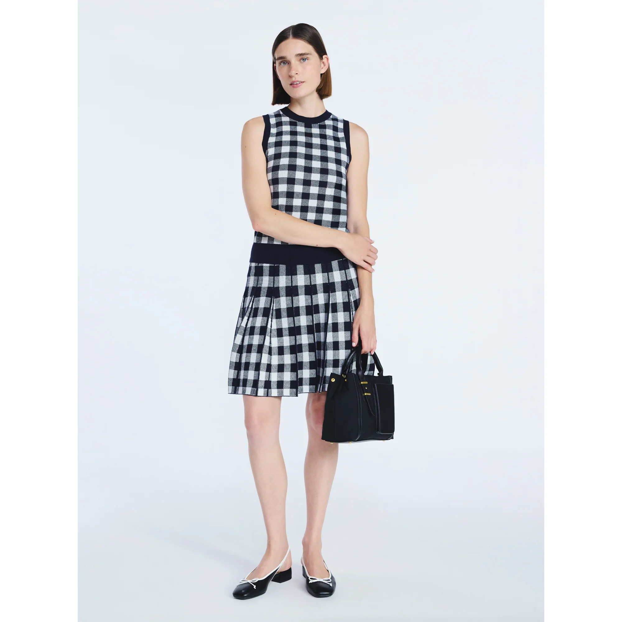 Free Assembly Women's Pleated Mini Sweater Skirt, Sizes XS-XXL | Walmart (US)