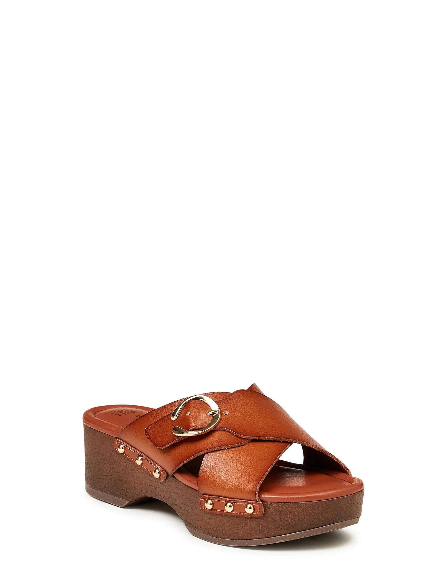 Time and Tru Women's Crossband Clog Sandals | Walmart (US)