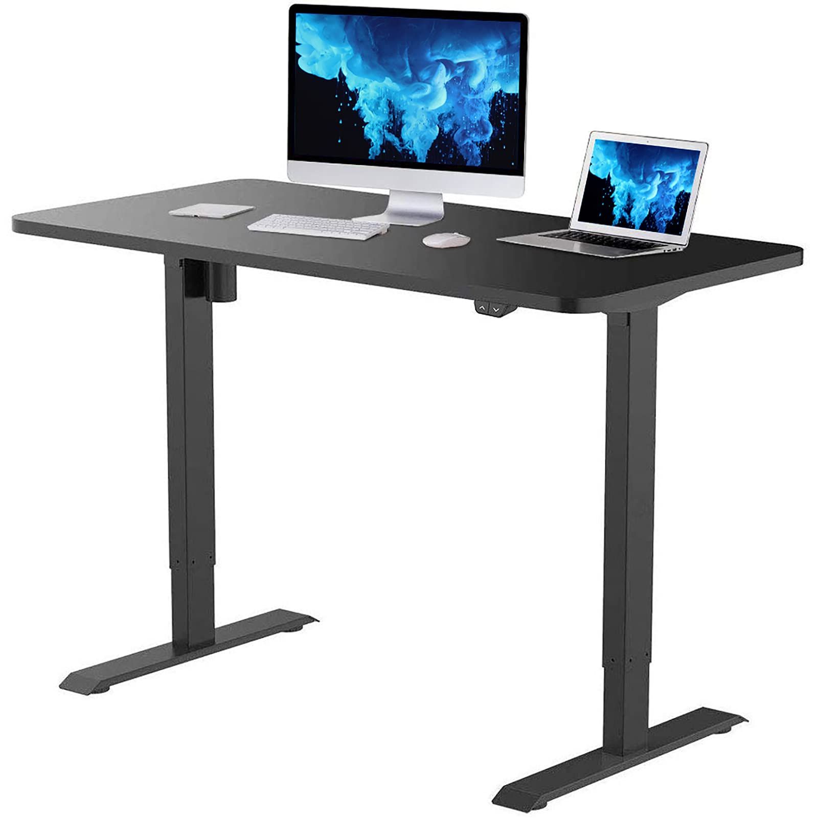 Flexispot Height Adjustable Desk, 42 x 24 Inches Small Desk Whole-Piece Desk Board Electric Sit Stan | Amazon (US)