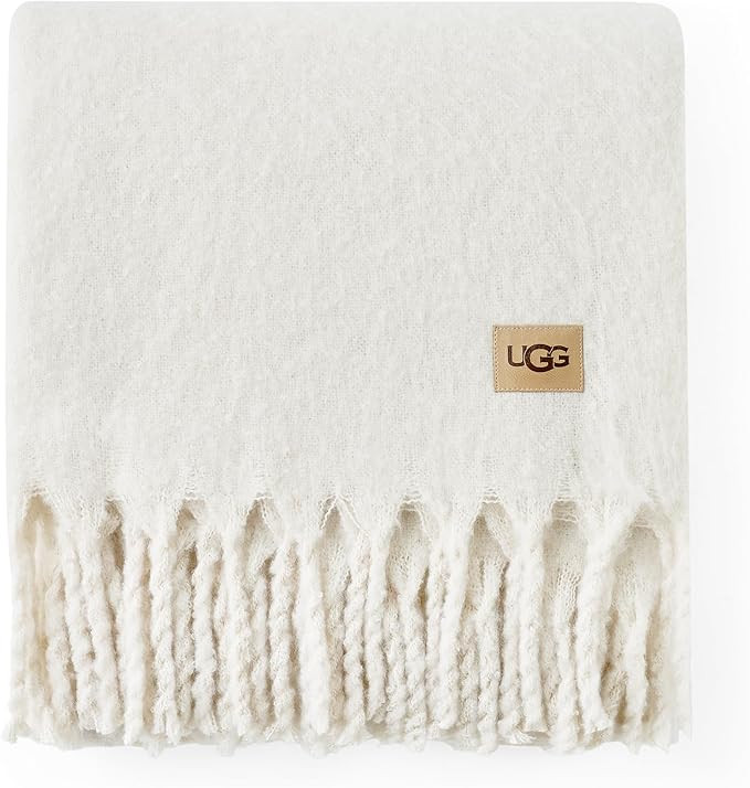 UGG Bayle Faux Mohair Throw Soft Fuzzy Throw Blanket for Couch or Bed - Cute Cozy Decorative Blan... | Amazon (US)