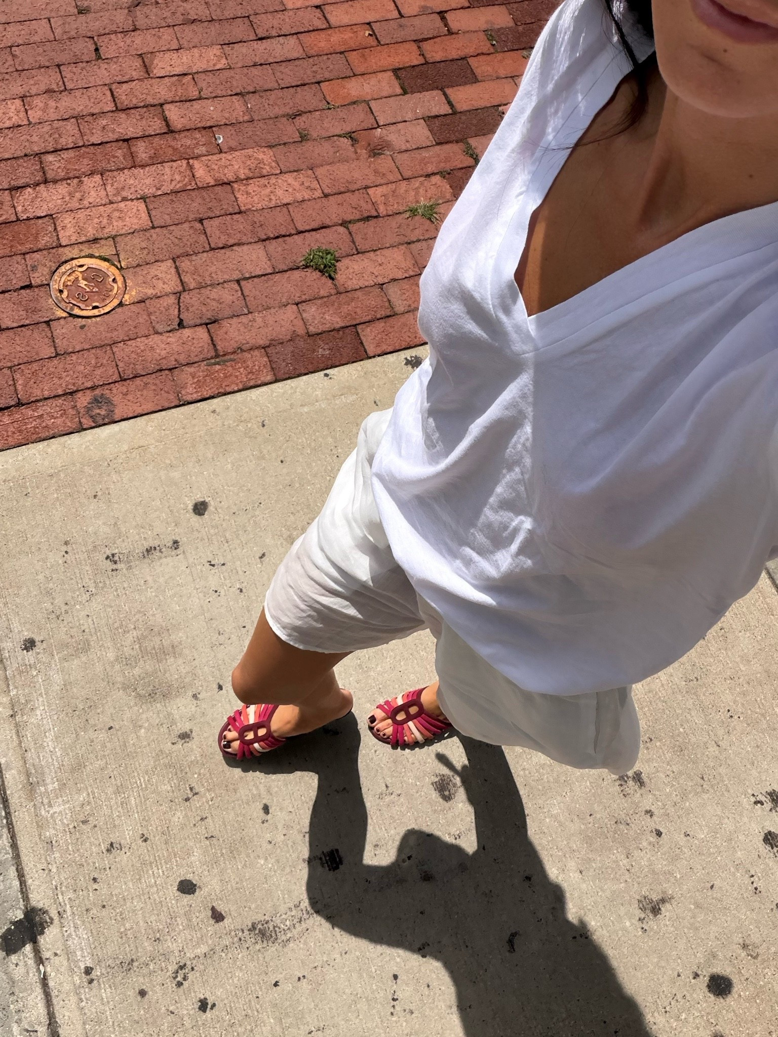 OOTD! My sandals are Hermès