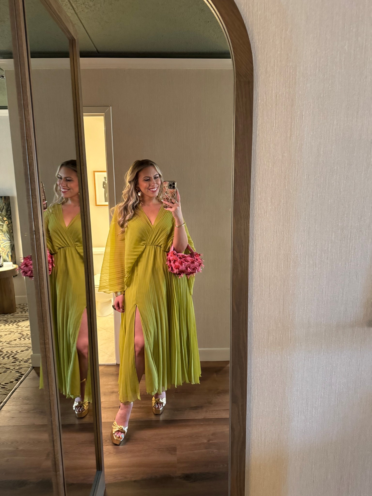 Wedding guest dress, spring wedding guest dress, summer wedding guest dress, lime green dress, pink beaded bag, wearing a size 10 but could’ve sized down

#LTKWedding #LTKMidsize #LTKFindsUnder100