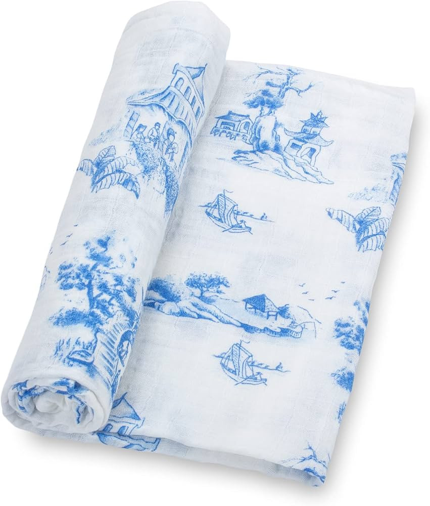 LollyBanks Swaddle Blanket | 100% Muslin Cotton | Newborn and Baby Nursery Essentials for Girls,... | Amazon (US)
