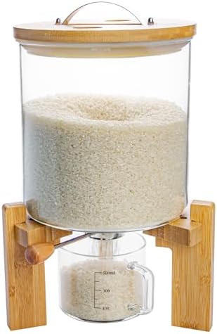 Rice Dispenser, Rice Storage Container, Flour and Cereal Container for Kitchen Organization and P... | Amazon (US)