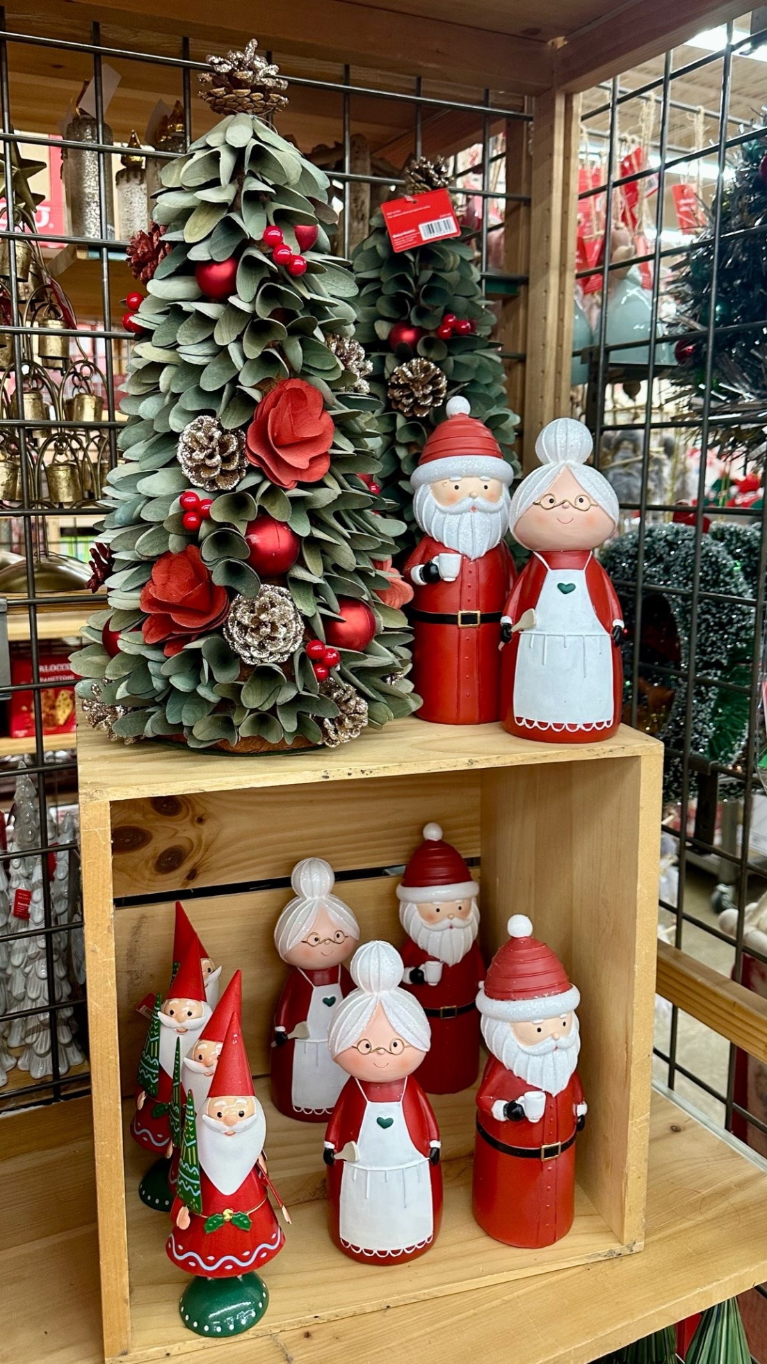 This Tree! 😍 It has a matching wreath that stopped me in my tracks! The Santa’s & Mrs Claus are precious! 

Red and Green Wood Curl Flowers with Pinecones Tree

Christmas Wreath. Winter Wreath. Christmas Decor. Christmas Decorations. Home Decor

#LTKSeasonal #LTKHome